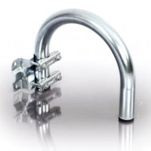 Large U Bend and Galvanised Wall Mount